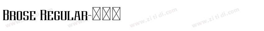 Brose Regular字体转换 Brose Regular字体转换